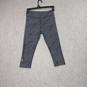 Under Armour HeatGear Compression Leggings Medium Black & White